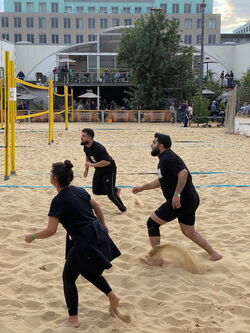 Beach-Volleyballturnier der tandem BTL, Impressionen vom Firmenevent, Turnierphase