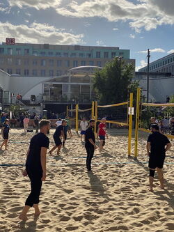 Beach-Volleyballturnier der tandem BTL, Impressionen vom Firmenevent, Turnierphase